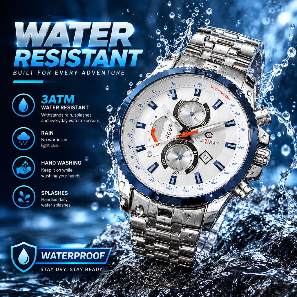 Men’s Luxury Watch – Stainless Steel Wristwatch