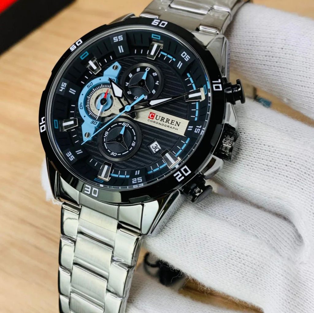 Men’s Luxury Chronograph Watch – Stainless Steel Wristwatch