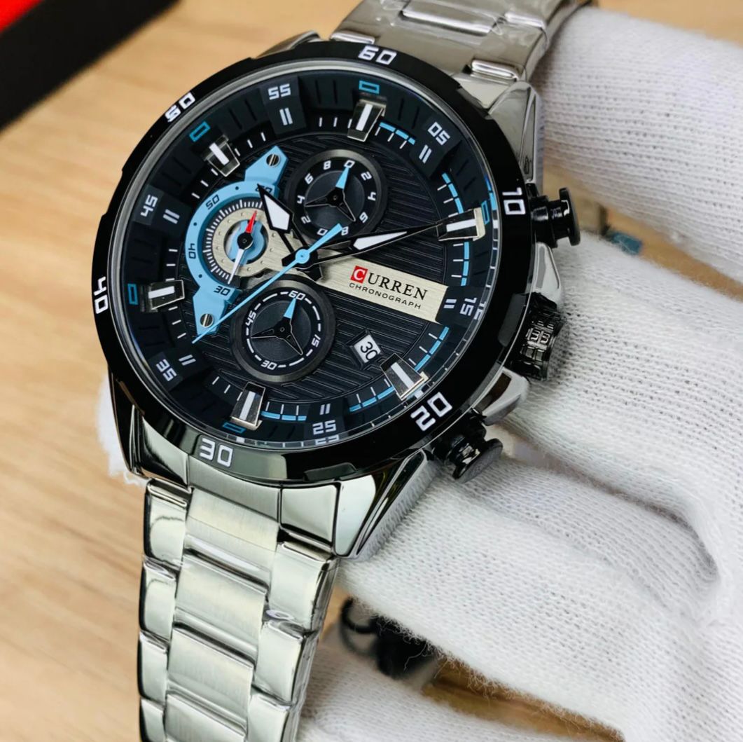 Men’s Luxury Chronograph Watch – Stainless Steel Wristwatch