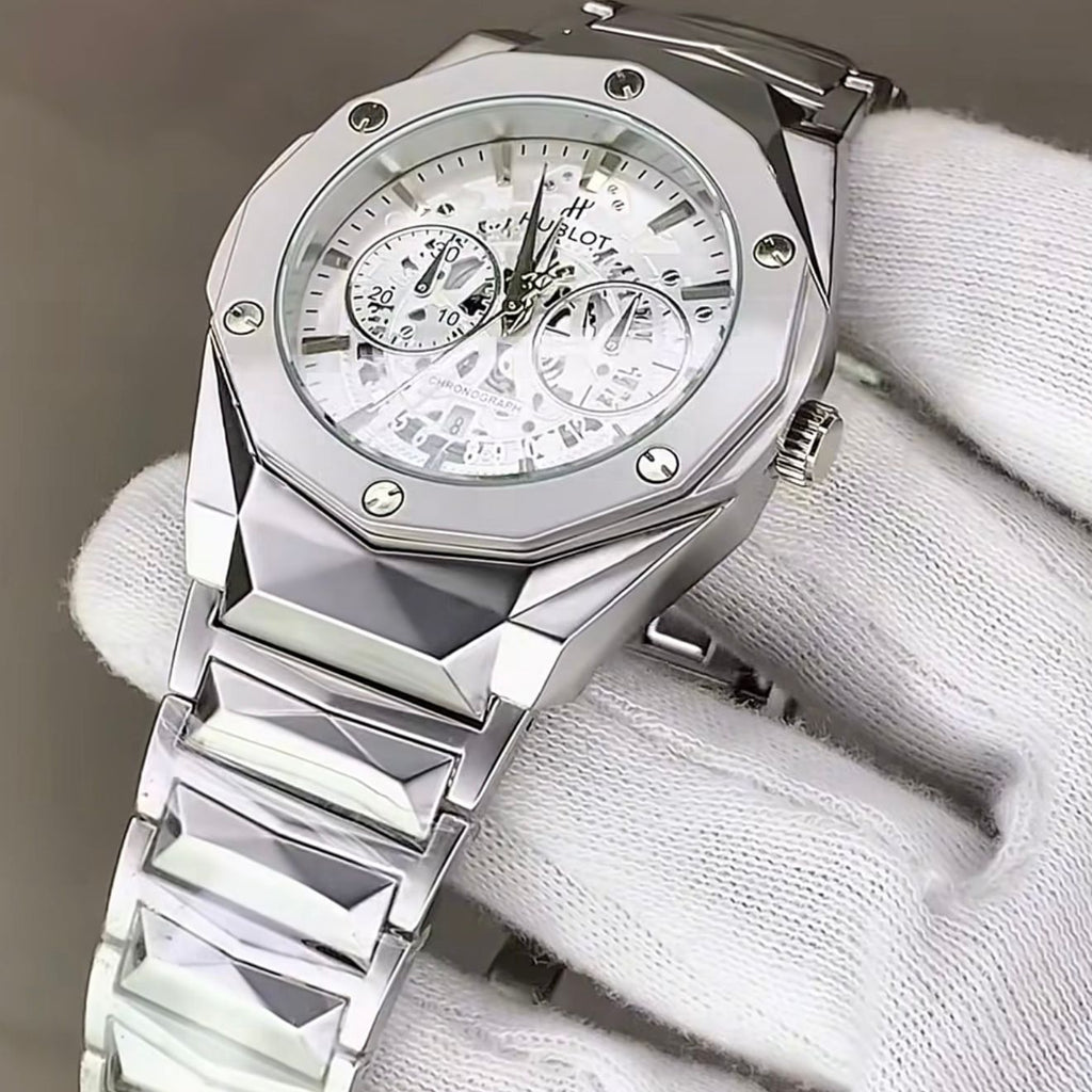 Luxury Chronograph Watch – Stainless Steel Wristwatch