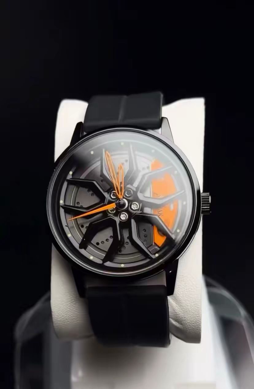 Men’s Luxury Skeleton Watch – Modern Black Wristwatch