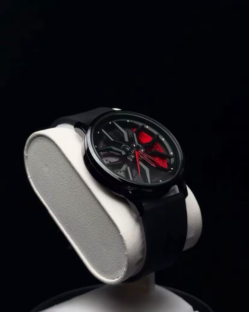 Men’s Luxury Skeleton Watch – Modern Black Wristwatch