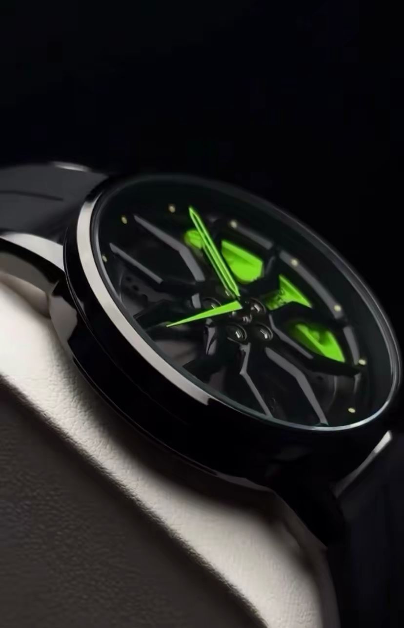 Men’s Luxury Skeleton Watch – Modern Black Wristwatch