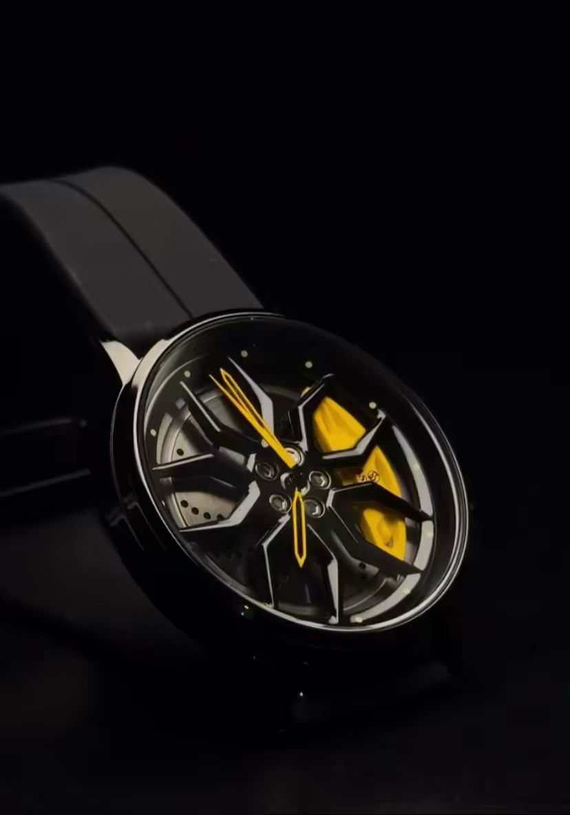 Men’s Luxury Skeleton Watch – Modern Black Wristwatch